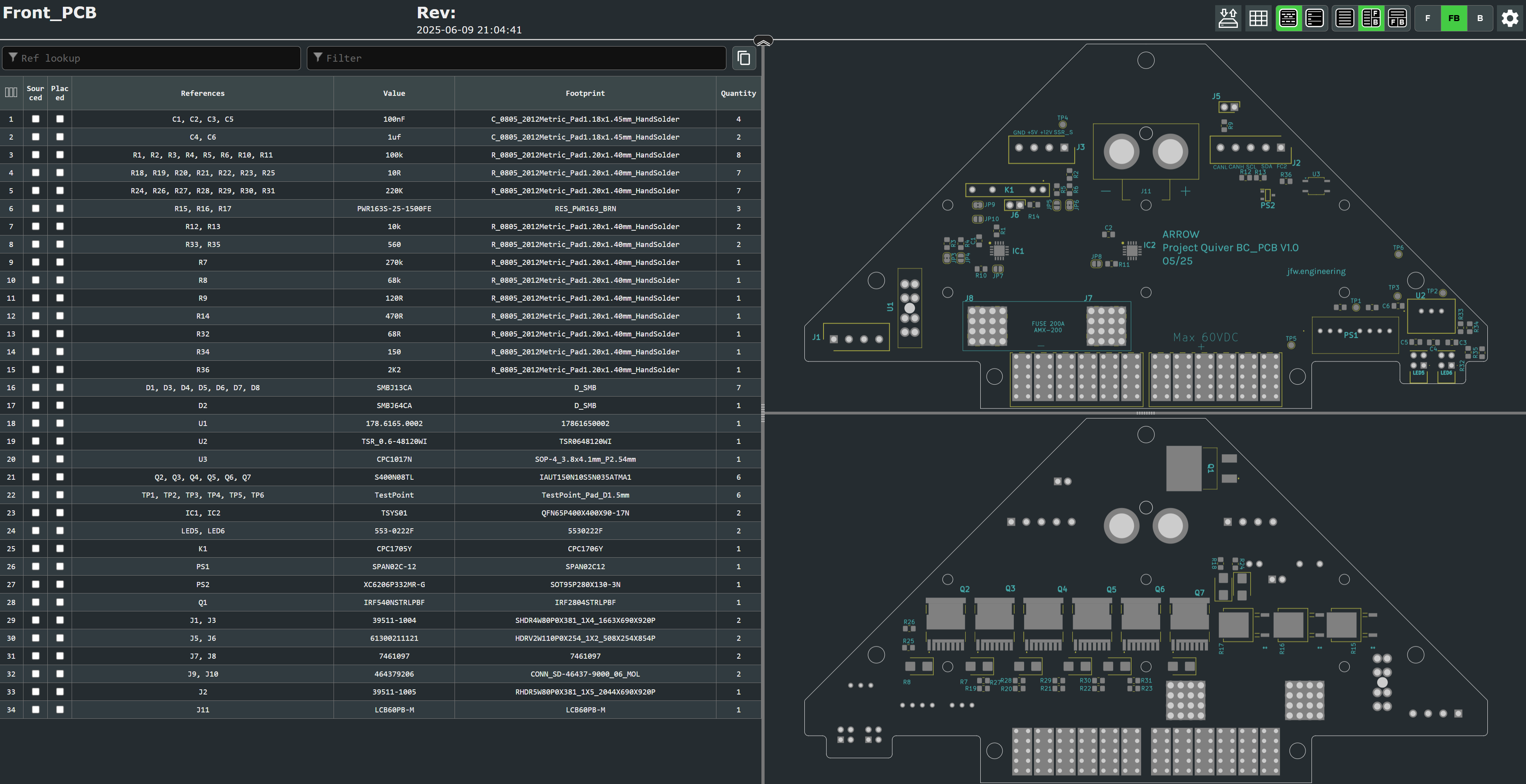 Interactive BOM screenshot